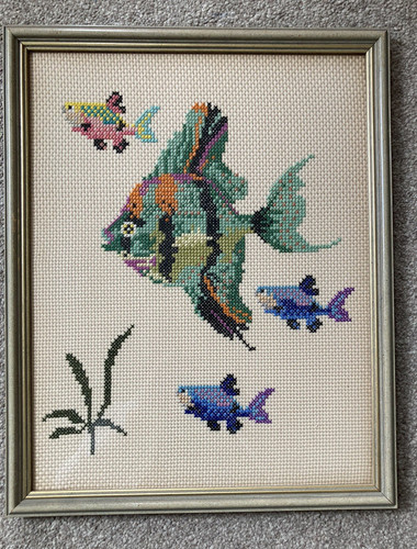 Vintage framed completed - vintage,