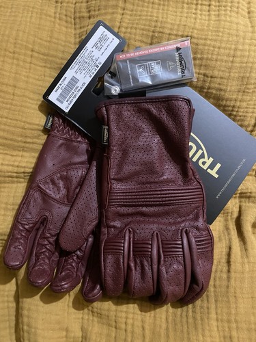 New triumph burgundy leather - new,