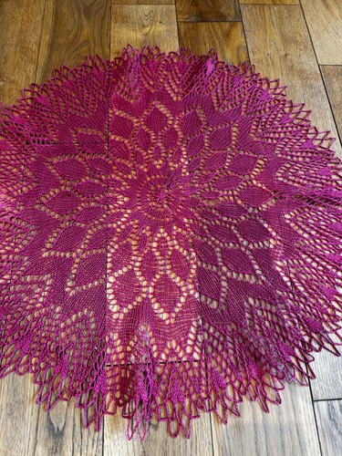 Bright pink vintage intricate - bright,