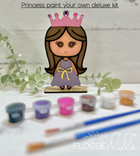 ECO WOODEN CHILDREN'S ART PAINT SET KIT POTS BRUSH CRAFT BIRTHDAY PARTY TOYS BAG