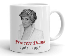 Princess Diana of Wales Mug Ceramic Lady Spencer Tribute Gift Royal Beauty
