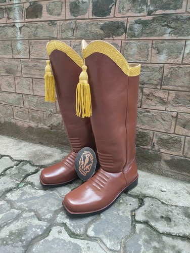 Military parade brown boots - brown,