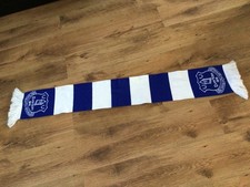 everton scarf blue/white freshly laundered