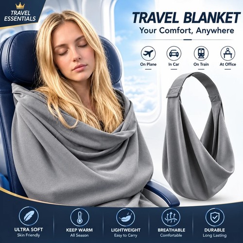 Travel blanket system - blanket,