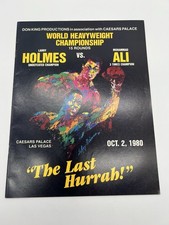 Muhammed Ali vs Larry Holmes 1980 Original Boxing Programme The Last Hurrah 