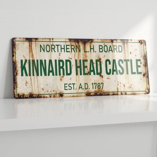Kinnaird head castle sign 28cm - kinnaird,