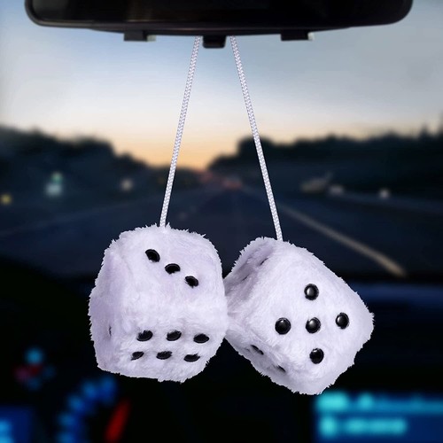 White retro hanging - hanging, dice