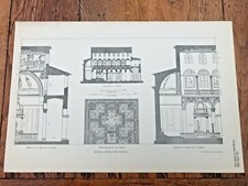 1928 print - edifices de rome moderne .tiranti's edition . ref 1