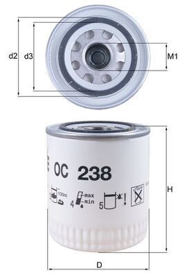 Oil filter knecht - knecht, for