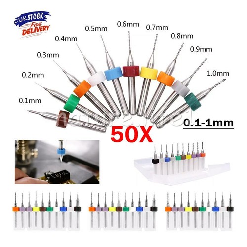 50x pcb micro drill bits - 50x,