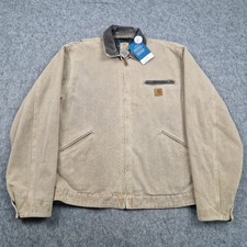 Vintage Carhartt Jacket Mens Extra Large Brown Detroit Blanket Lined Barn Coat