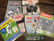 6x Cricket Magazines 1953 The Cricketer 1955 Denis Compton Book Tests Stars
