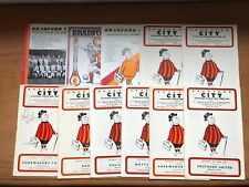 Bradford City Home Programmes 1968 - 1984 