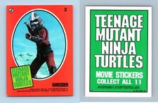 Shredder #2 Teenage Mutant Ninja Turtles : The Movie 1990 Topps Large Sticker