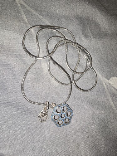 Silver tone snake - snake, chain