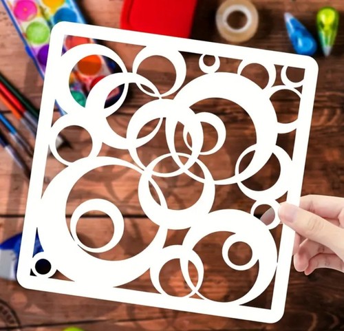 Circles stencil - 🇬🇧,