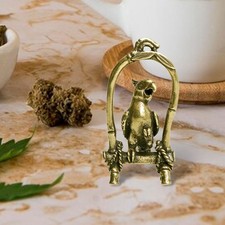 Brass bird sculpture cage - bird,