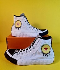 Converse Chuck Taylor All Star Pop Art Hi Top Trainers White Multi UK 5.5