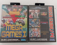 Sega Mega Drive Mega Games 1 & 2 Compilation Video Games Retro 16 Bit Games