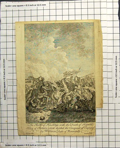 Original old antique print - original,