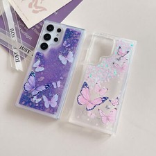 Glitter Liquid Butterfly Phone