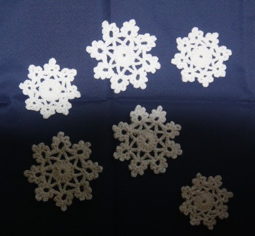 Handmade crochet snowflake - crochet,