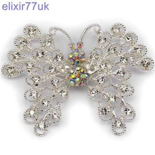 New large silver - new, butterfly