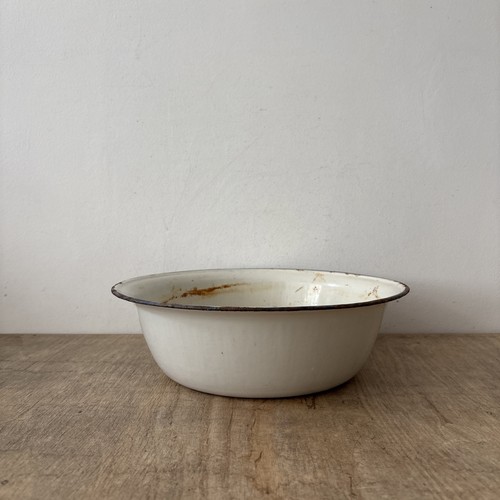 Vintage large enamel - large, bowl