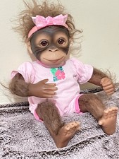 Ashton Drake 'Snuggle Suri' So Truly Real® Monkey Baby Girl Doll – Reborn