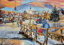 Falcon de luxe A Festive Stroll by Trevor Mitchell 1000 piece jigsaw puzzle