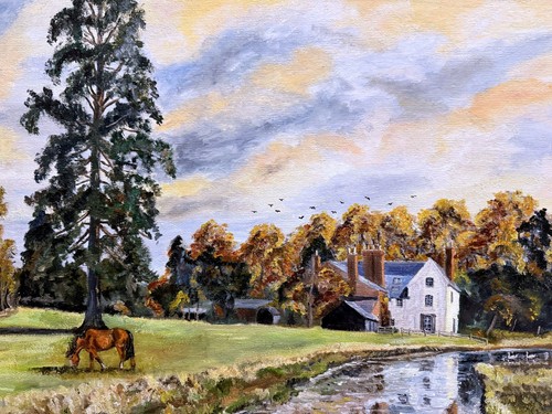 Original signed oil painting - oil,