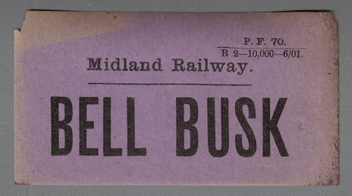 Midland railway luggage label - railway,