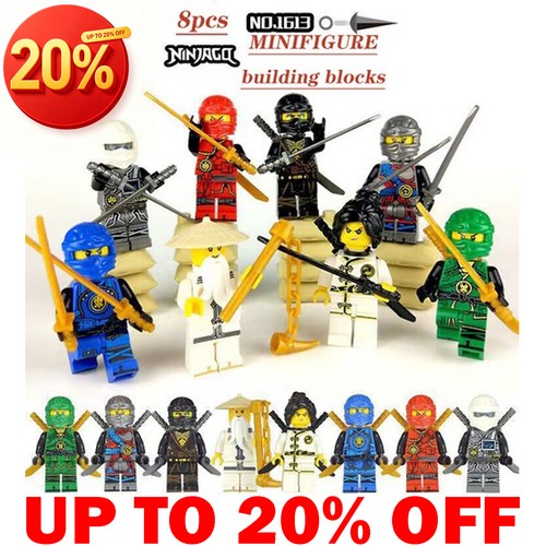 8pcs minifigure ninjago master - minifigure,