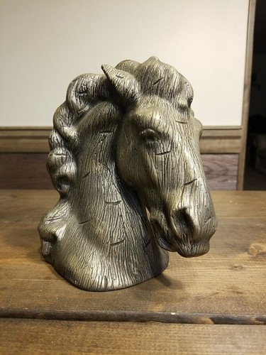 Ceramic horse head bust - ceramic,