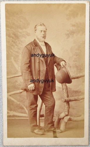 Cdv man bowler hat - cdv,