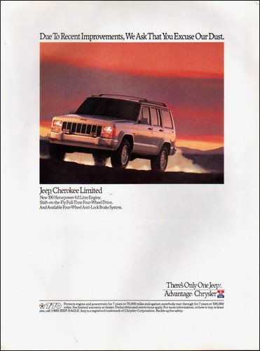 1991 vintage jeep - vintage, ad