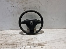 Volkswagen Golf Steering Wheel & SRS Horn Button Leather 2006 MK5 OEM 1K0419091A
