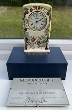 Moorcroft ‘Trellis’ Clock - Limited Edition Of 300 (166), Boxed & Signed Plaque