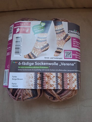 Knitting sock wool beige - knitting,