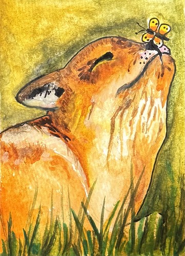 Aceo original watercolour - original,