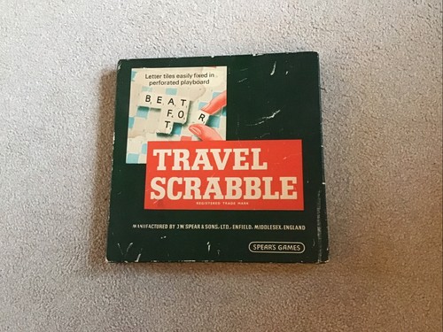Travel scrabble vintage with - scrabble,