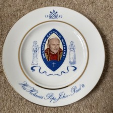 Plate comm visit pope - comm,