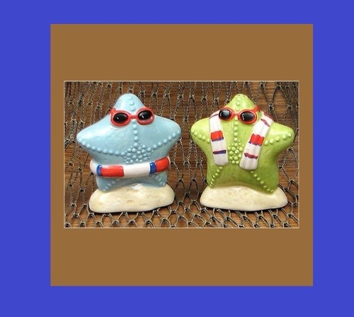 Ceramic set starfish salt - ceramic, of