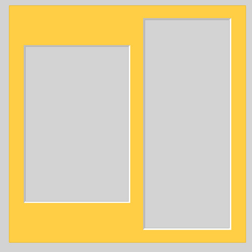 23x23cm bespoke photo mount - photo,