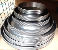 ALPHIN PIZZA Deep Pan Black Iron Pans – 1.5″ Deep (7,8,9,10,11,12,13,14,15,16)