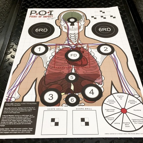 Paper shooting targets - targets, 20
