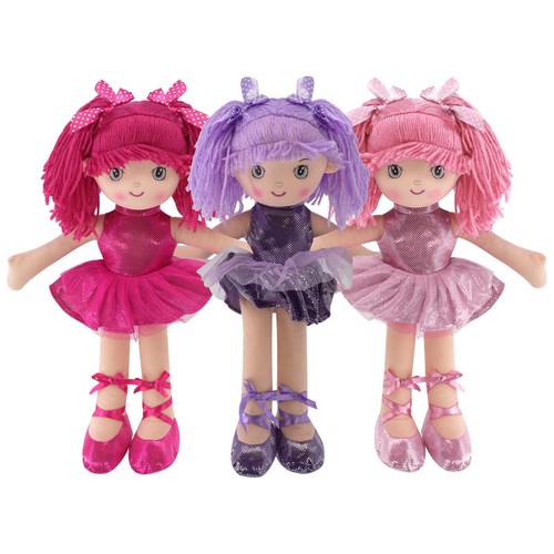 Ballerina rag doll soft plush - ballerina,