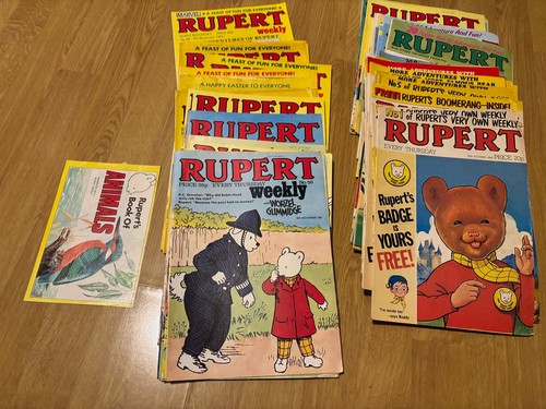 Rupert bear weekly magazines - rupert,