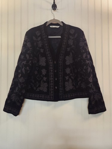 Zara women black floral - zara, women's