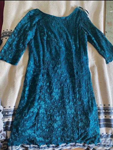 Women teal floral lace - women’s,